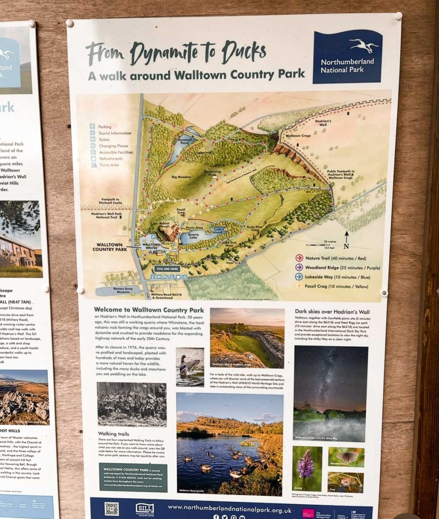 Walltown Crags hadrians Wall path