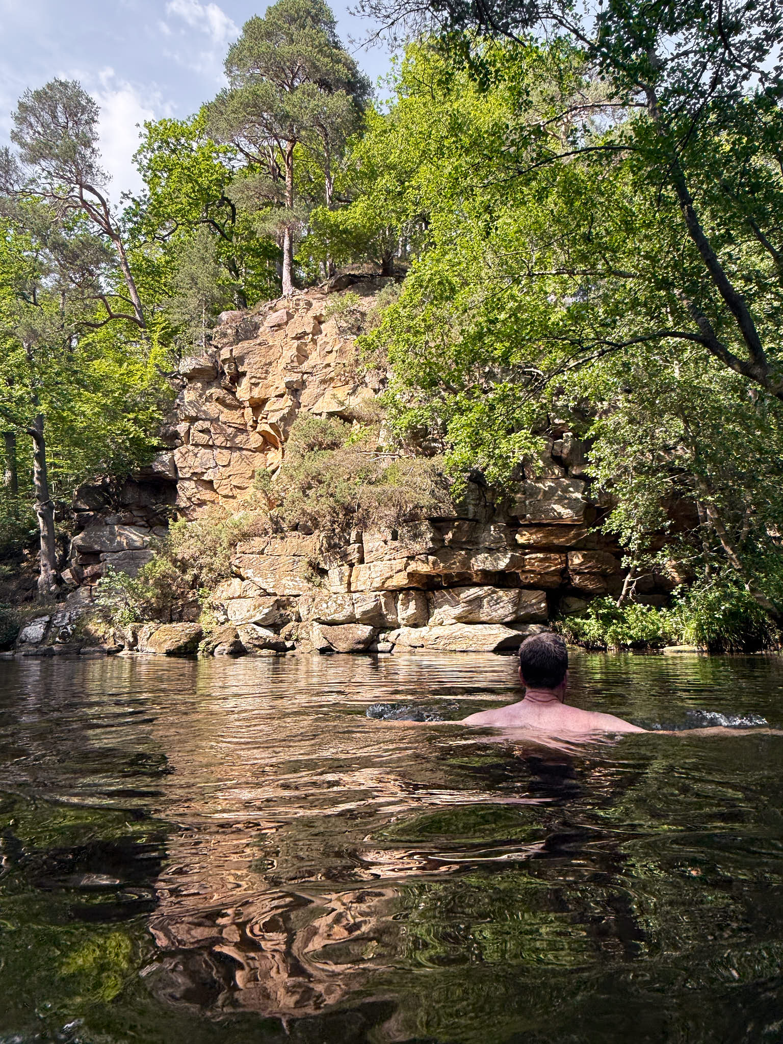 wild swimming in northumberland